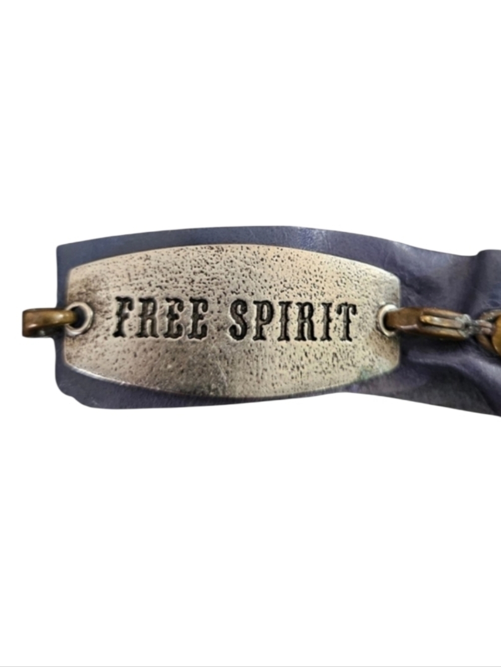 Free Spirit Soft Blue Leather Bracelet